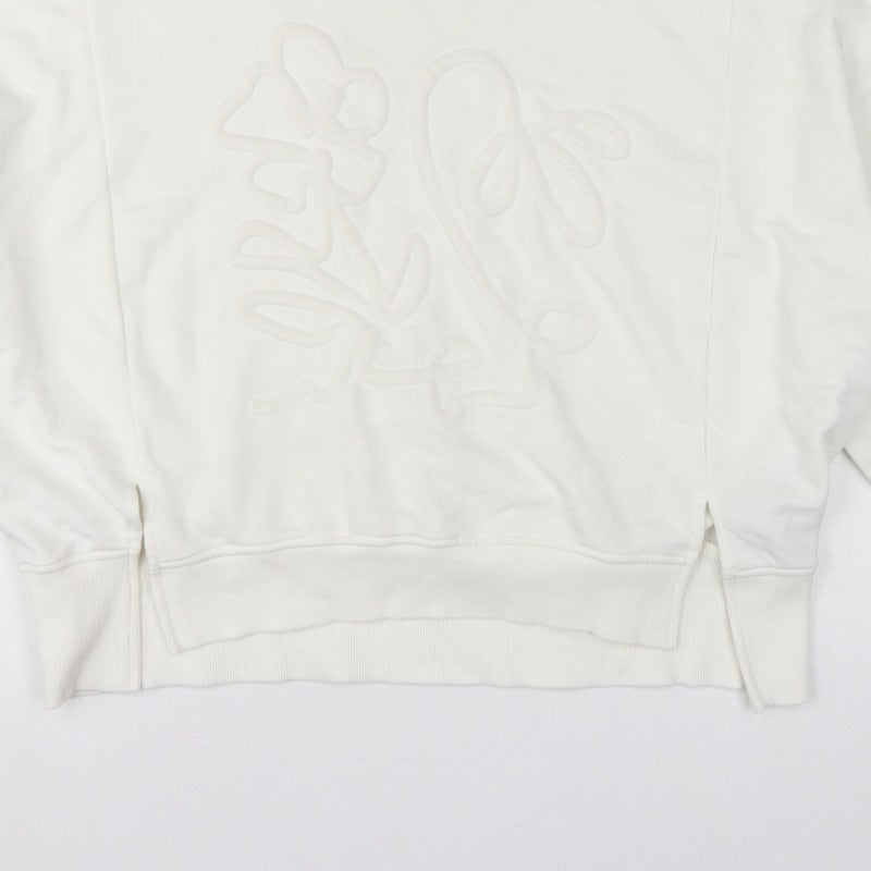 River Island Women’s Ivory Relaxed Floral Embroidered Sweatshirt Size S