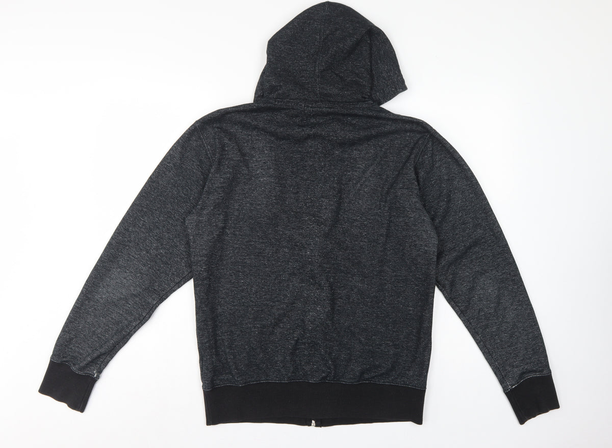 Fox Men’s Grey M Full Zip Logo Fleece Hoodie