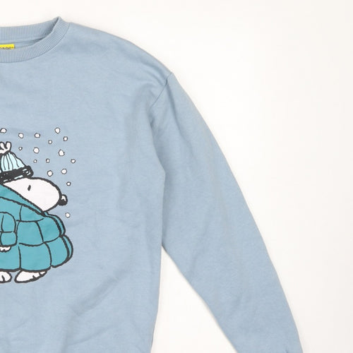 George Teens Blue S 8-10 Snoopy Peanuts Graphic Pullover Sweatshirt