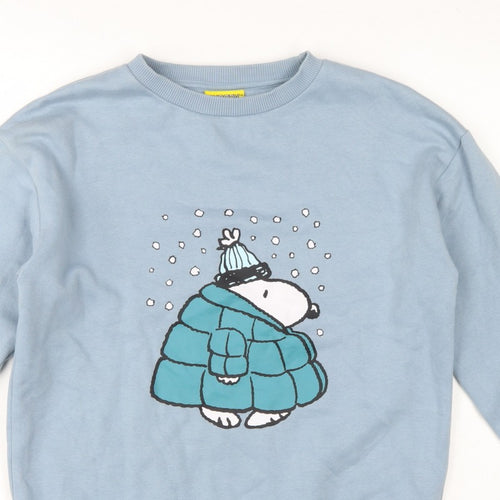 George Teens Blue S 8-10 Snoopy Peanuts Graphic Pullover Sweatshirt