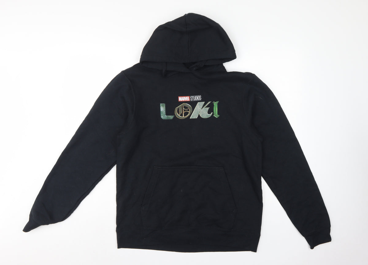 Back view of Port & Company Men’s Black M Loki Marvel Studios Pullover Hoodie