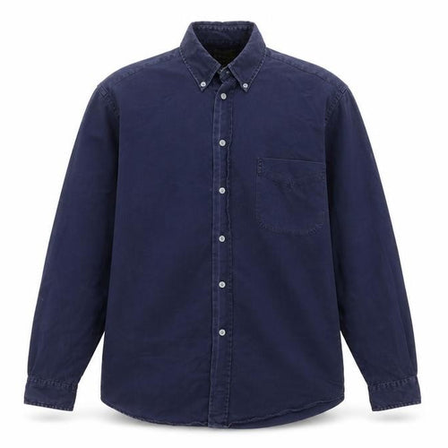 Calvin Klein Jeans Men's Navy M Cotton Button-Down Long Sleeve Shirt