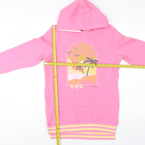 Saltrock Girls Pink 11-12 Years Pullover Hoodie Beach Graphic Cotton