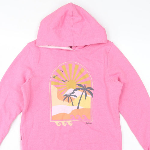Saltrock Girls Pink 11-12 Years Pullover Hoodie Beach Graphic Cotton