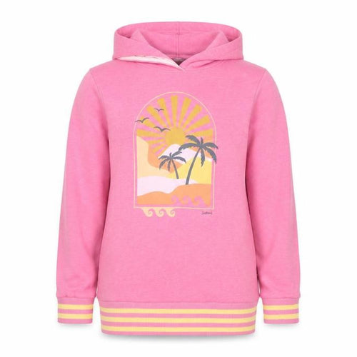 Saltrock Girls Pink 11-12 Years Pullover Hoodie Beach Graphic Cotton