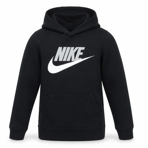 Nike Boys Black 6-7 Years Pullover Hoodie Logo Pocket