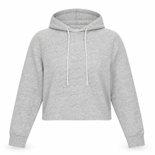 H&M Divided Women’s Grey Cropped Pullover Hoodie Size S Drawstring