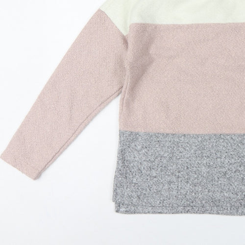 Marks and Spencer Women’s Multicoloured UK 14 Bouclé Colourblock Sweatshirt