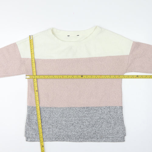 Marks and Spencer Women’s Multicoloured UK 14 Bouclé Colourblock Sweatshirt