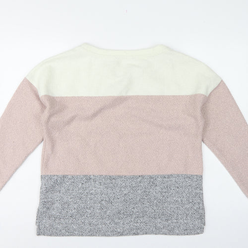 Marks and Spencer Women’s Multicoloured UK 14 Bouclé Colourblock Sweatshirt