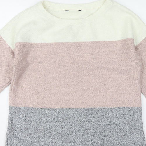 Marks and Spencer Women’s Multicoloured UK 14 Bouclé Colourblock Sweatshirt