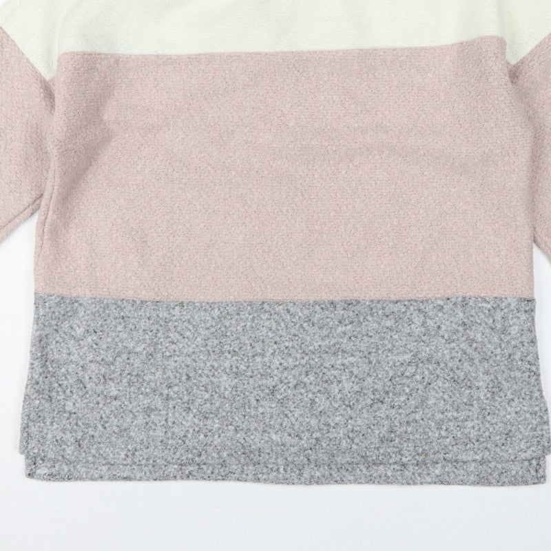 Marks and Spencer Women’s Multicoloured UK 14 Bouclé Colourblock Sweatshirt