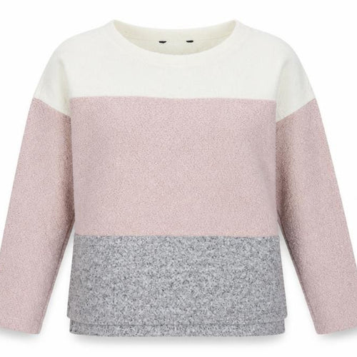 Marks and Spencer Women’s Multicoloured UK 14 Bouclé Colourblock Sweatshirt