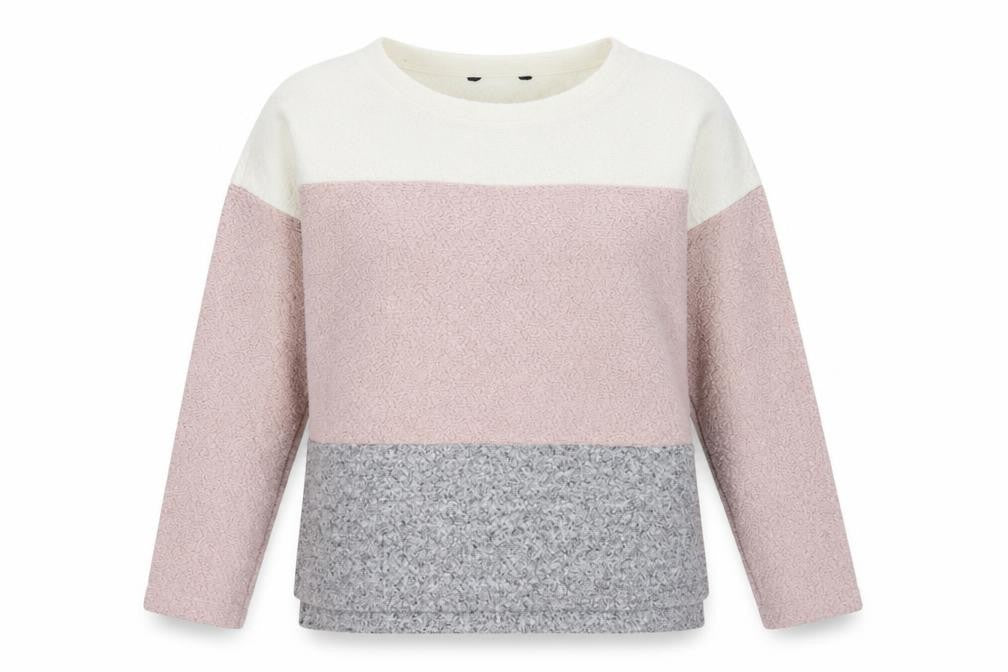 Marks and Spencer Women’s Multicoloured UK 14 Bouclé Colourblock Sweatshirt