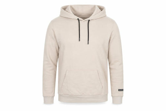 Bershka Men’s Beige M Regular Fit Pullover Hoodie Fleece Pocket