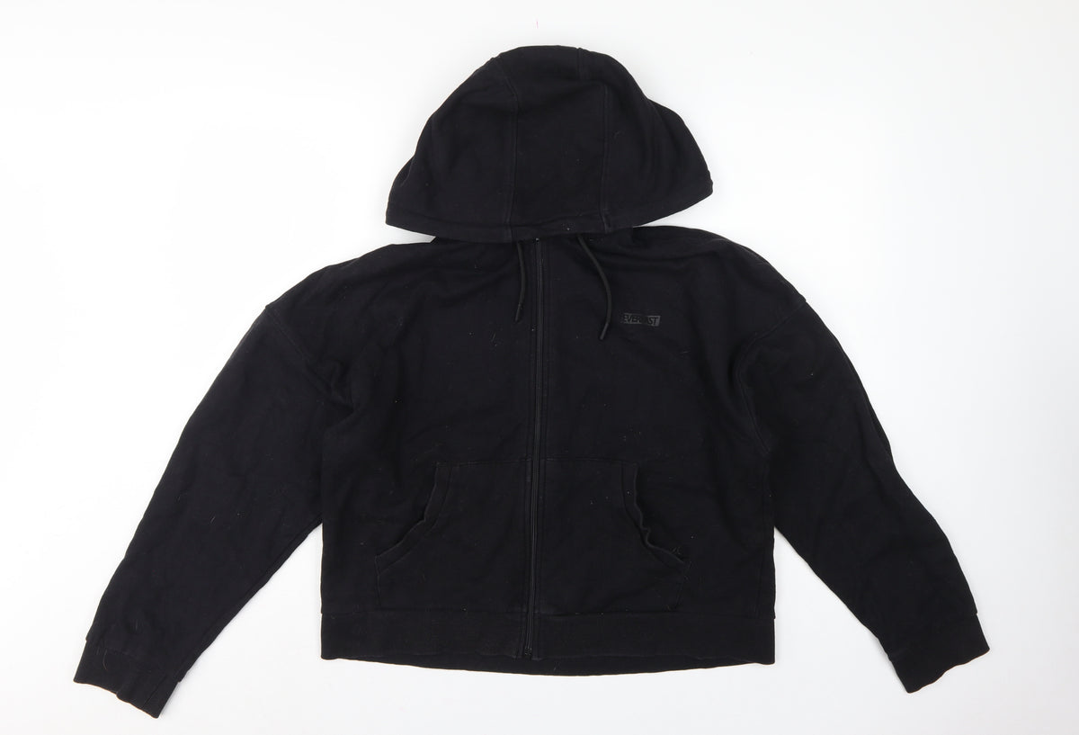 Everlast Women’s Black UK 14 Full Zip Hooded Fleece Hoodie Logo