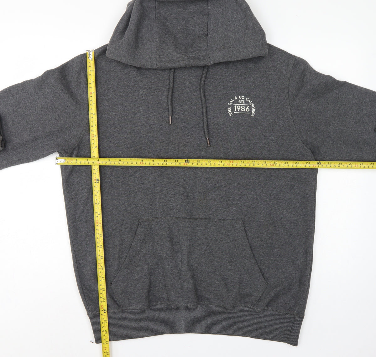 Soulcal & Co Men’s Grey XL Pullover Hoodie California 1986 Logo
