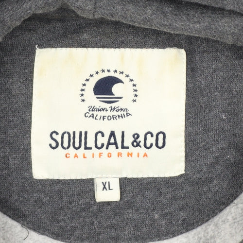 Soulcal & Co Men’s Grey XL Pullover Hoodie California 1986 Logo