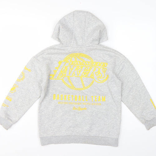 NBA Boys Grey 9-10 Years LA Lakers Pullover Hoodie Basketball