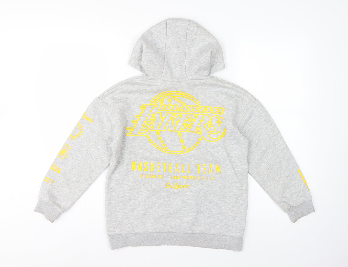 NBA Boys Grey 9-10 Years LA Lakers Pullover Hoodie Basketball