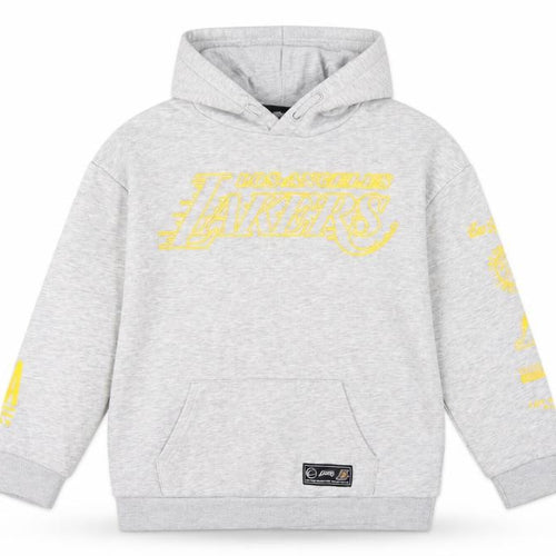 NBA Boys Grey 9-10 Years LA Lakers Pullover Hoodie Basketball