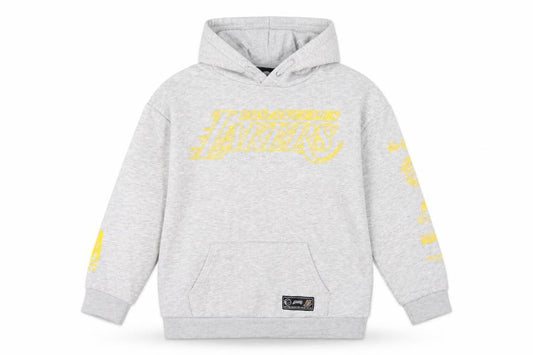 NBA Boys Grey 9-10 Years LA Lakers Pullover Hoodie Basketball