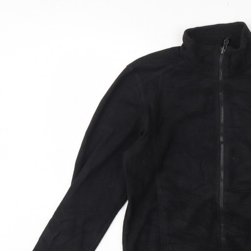 The North Face Men Black Small Fleece Full Zip Outdoor Jacket