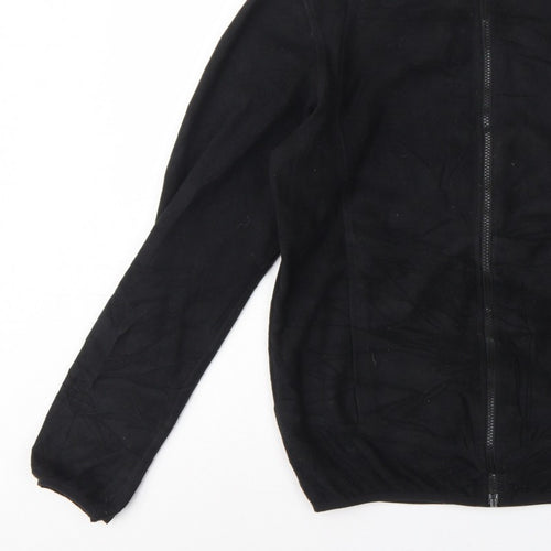 The North Face Men Black Small Fleece Full Zip Outdoor Jacket