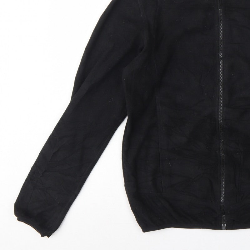 The North Face Men Black Small Fleece Full Zip Outdoor Jacket