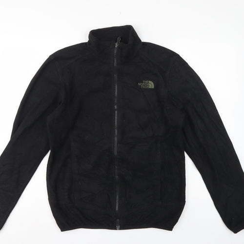 The North Face Men Black Small Fleece Full Zip Outdoor Jacket