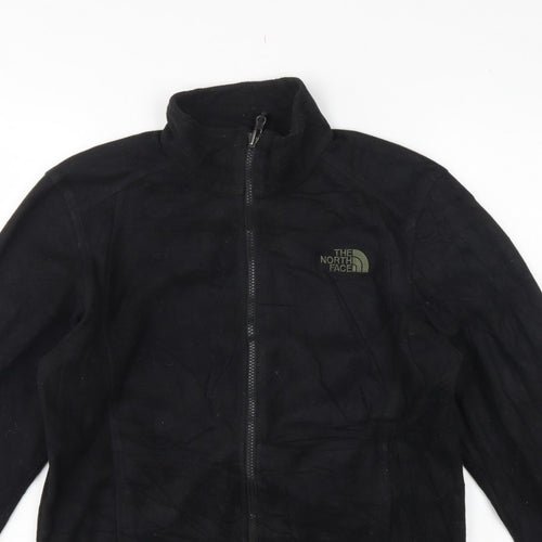 The North Face Men Black Small Fleece Full Zip Outdoor Jacket