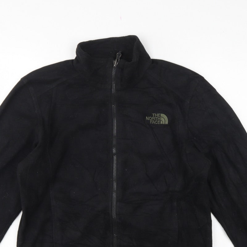 The North Face Men Black Small Fleece Full Zip Outdoor Jacket