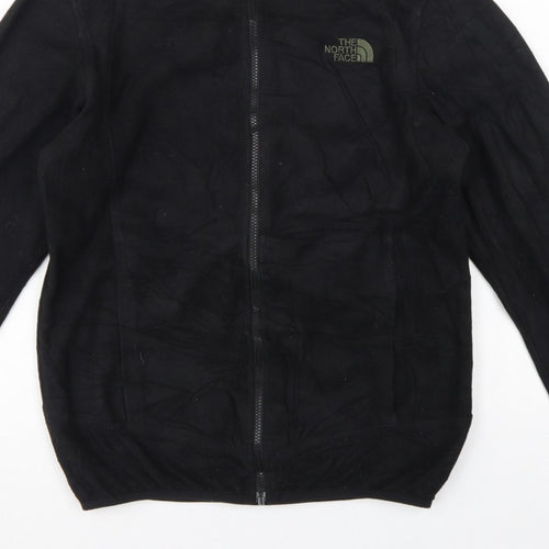 The North Face Men Black Small Fleece Full Zip Outdoor Jacket