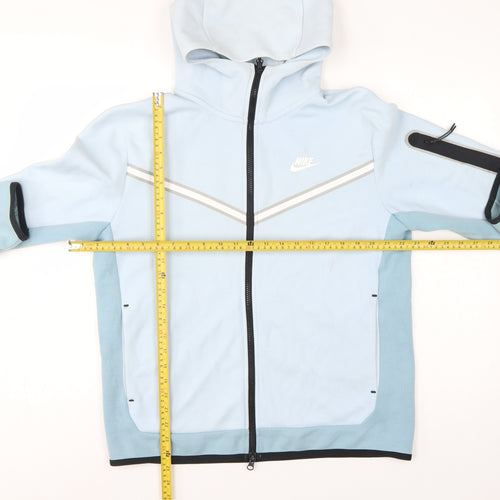 Nike Men Blue M Full Zip Hooded Tech Fleece Sports Hoodie