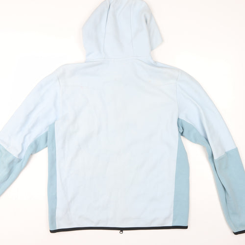 Nike Men Blue M Full Zip Hooded Tech Fleece Sports Hoodie
