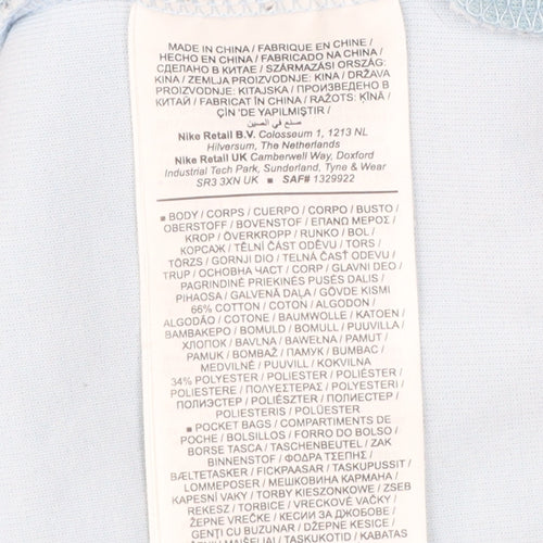 Nike Men Blue M Full Zip Hooded Tech Fleece Sports Hoodie