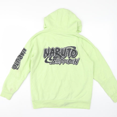 Primark Boys Green Naruto Shippuden Graphic Pullover Hoodie 12-13 Years