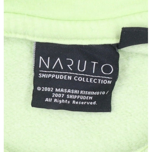 Primark Boys Green Naruto Shippuden Graphic Pullover Hoodie 12-13 Years