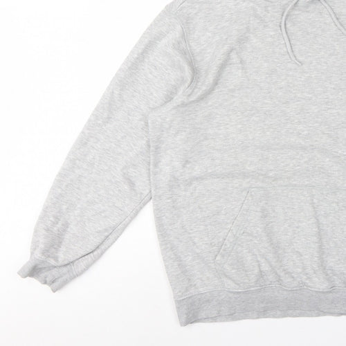 H&M Essentials Men’s Grey L Relaxed Fit Pullover Hoodie Fleece