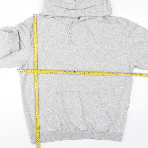 H&M Essentials Men’s Grey L Relaxed Fit Pullover Hoodie Fleece