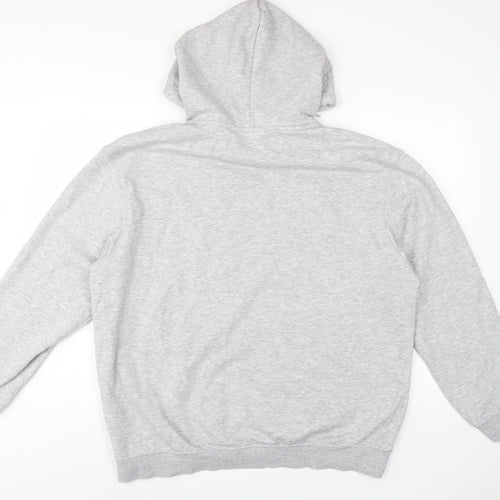 H&M Essentials Men’s Grey L Relaxed Fit Pullover Hoodie Fleece