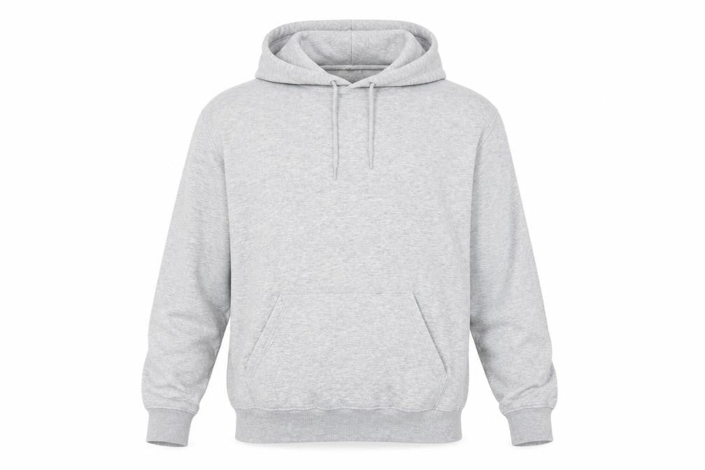 H&M Essentials Men’s Grey L Relaxed Fit Pullover Hoodie Fleece
