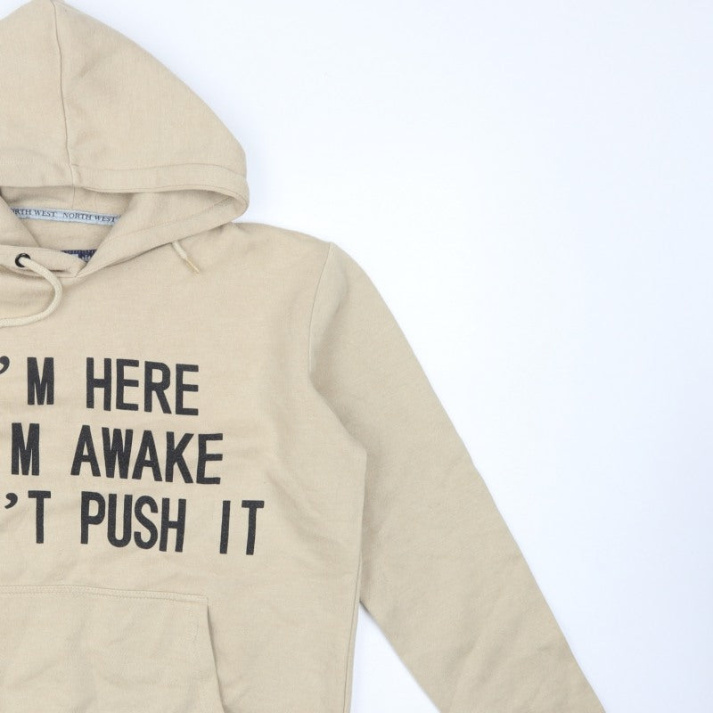Additional view of North West Women's Beige M Pullover Hoodie Slogan Graphic Fleece