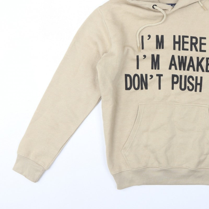 Additional view of North West Women's Beige M Pullover Hoodie Slogan Graphic Fleece