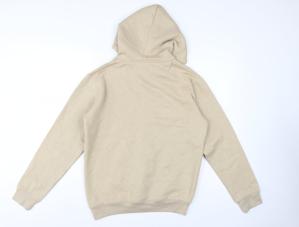 Brand and care label for North West Women's Beige M Pullover Hoodie Slogan Graphic Fleece