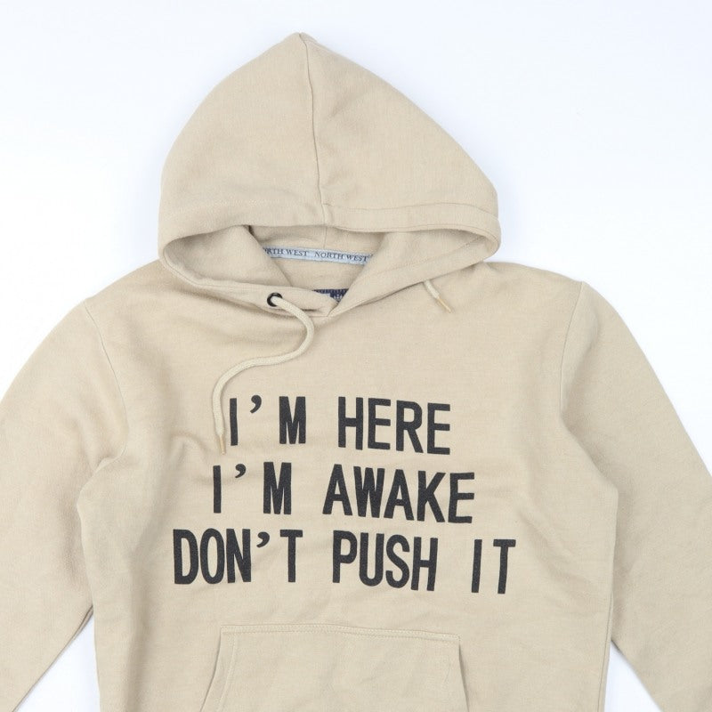 Additional view of North West Women's Beige M Pullover Hoodie Slogan Graphic Fleece