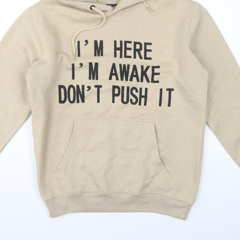 Additional view of North West Women's Beige M Pullover Hoodie Slogan Graphic Fleece