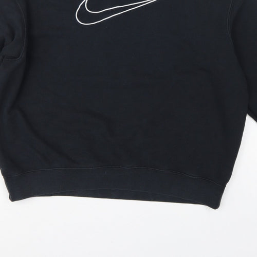 Nike Women’s Black S Dri-FIT Logo Pullover Crew Neck Sweatshirt