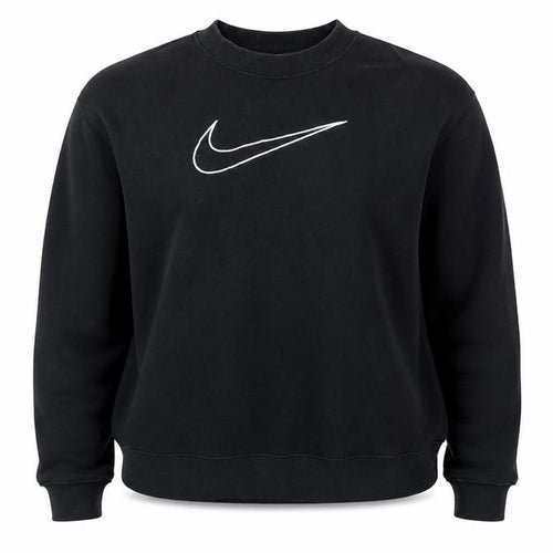 Nike Women’s Black S Dri-FIT Logo Pullover Crew Neck Sweatshirt