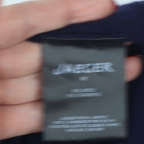 Jaeger Men's Blue M Wool Cashmere V-Neck Pullover Jumper